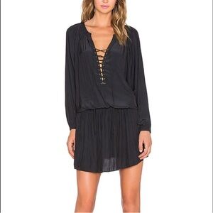 Ramy Brook Allie Lace-Up Mini Dress